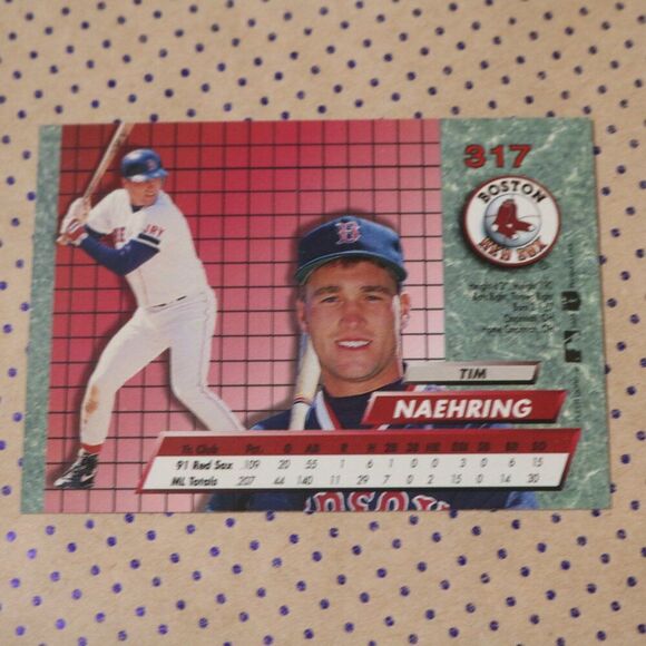 Tim Naehring #317 Baseball Card - Picture 2 of 2